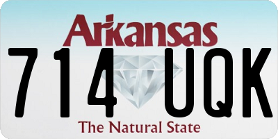 AR license plate 714UQK
