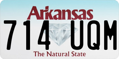 AR license plate 714UQM