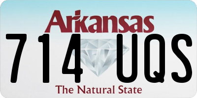 AR license plate 714UQS