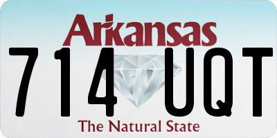 AR license plate 714UQT