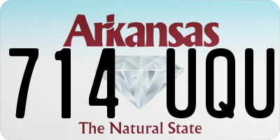 AR license plate 714UQU