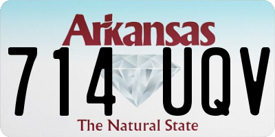 AR license plate 714UQV
