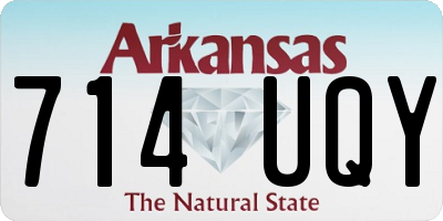 AR license plate 714UQY