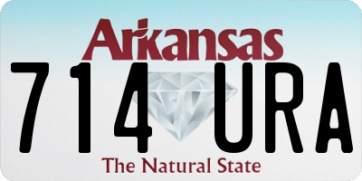 AR license plate 714URA