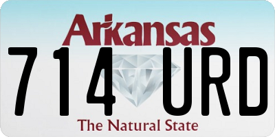 AR license plate 714URD