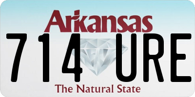 AR license plate 714URE