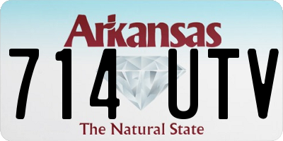 AR license plate 714UTV