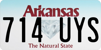AR license plate 714UYS