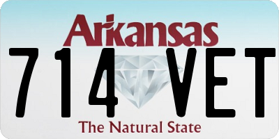 AR license plate 714VET
