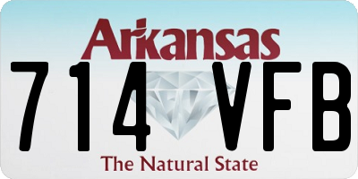 AR license plate 714VFB