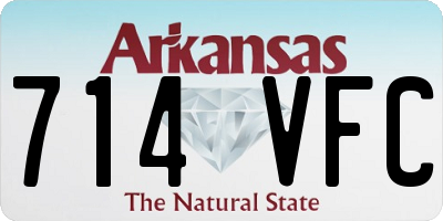 AR license plate 714VFC
