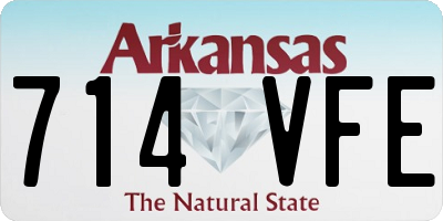 AR license plate 714VFE
