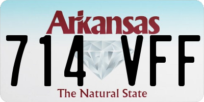 AR license plate 714VFF