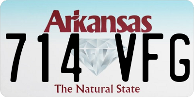 AR license plate 714VFG