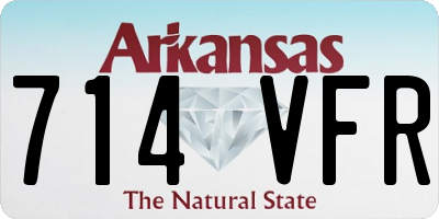 AR license plate 714VFR