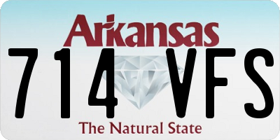 AR license plate 714VFS