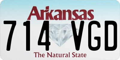 AR license plate 714VGD