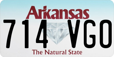 AR license plate 714VGO
