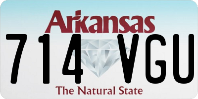AR license plate 714VGU