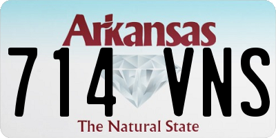 AR license plate 714VNS