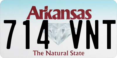 AR license plate 714VNT