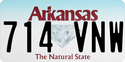 AR license plate 714VNW