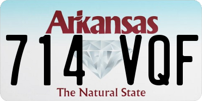 AR license plate 714VQF
