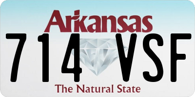 AR license plate 714VSF