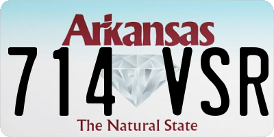 AR license plate 714VSR
