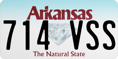 AR license plate 714VSS
