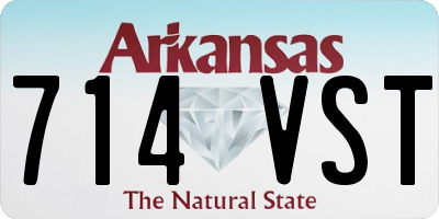 AR license plate 714VST
