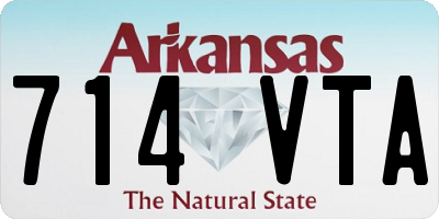 AR license plate 714VTA