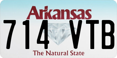 AR license plate 714VTB