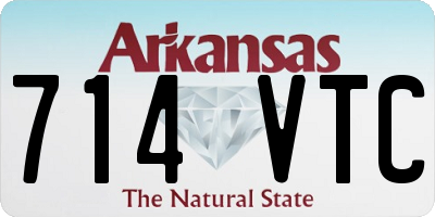 AR license plate 714VTC
