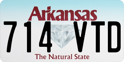 AR license plate 714VTD