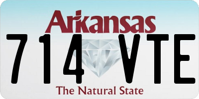 AR license plate 714VTE