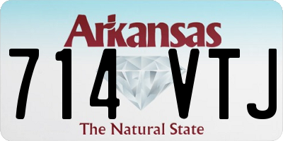 AR license plate 714VTJ