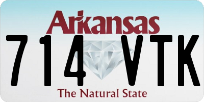AR license plate 714VTK