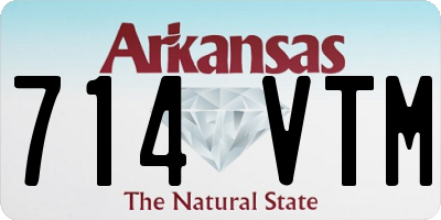 AR license plate 714VTM