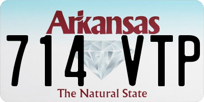 AR license plate 714VTP