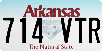 AR license plate 714VTR
