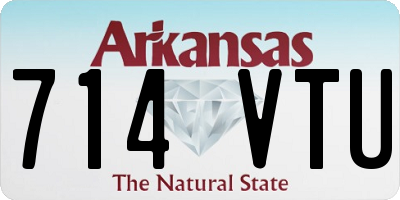AR license plate 714VTU