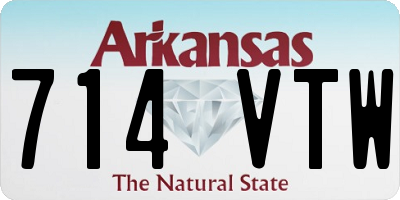 AR license plate 714VTW