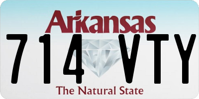 AR license plate 714VTY