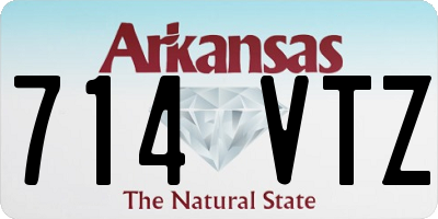 AR license plate 714VTZ