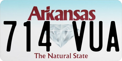 AR license plate 714VUA