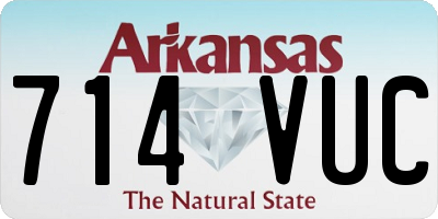 AR license plate 714VUC