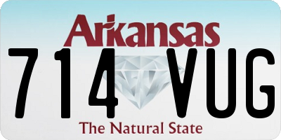 AR license plate 714VUG