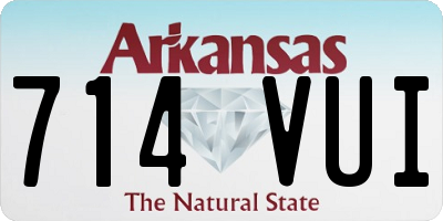 AR license plate 714VUI