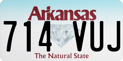 AR license plate 714VUJ
